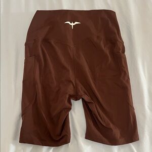 ‘Iwa Company Biker Shorts (M) Brown